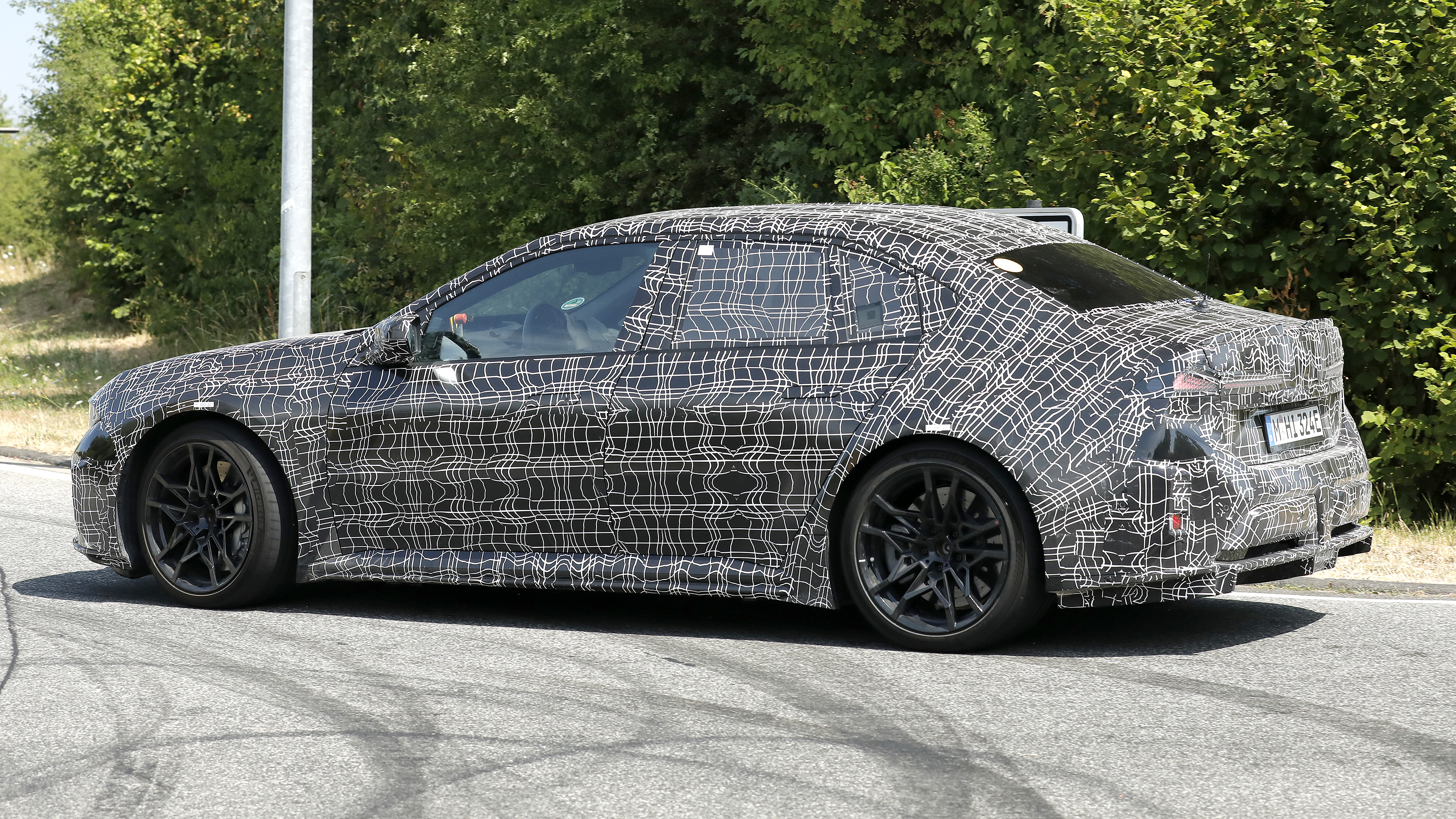 BMW M3 Electric - static rear angled