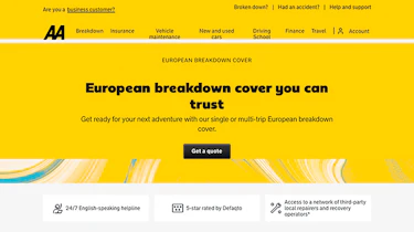 Best European breakdown cover - AA