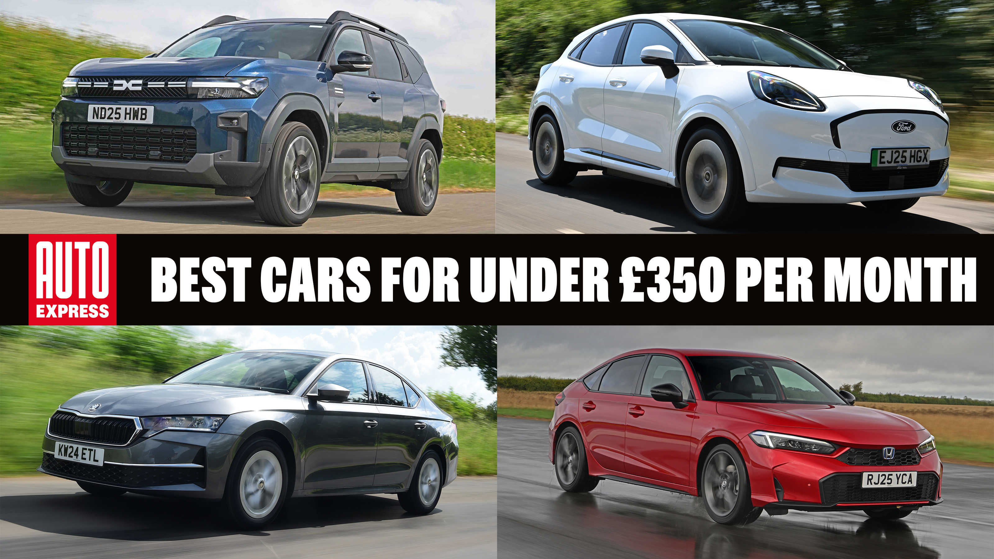 Best cars for under £350 per month - header image