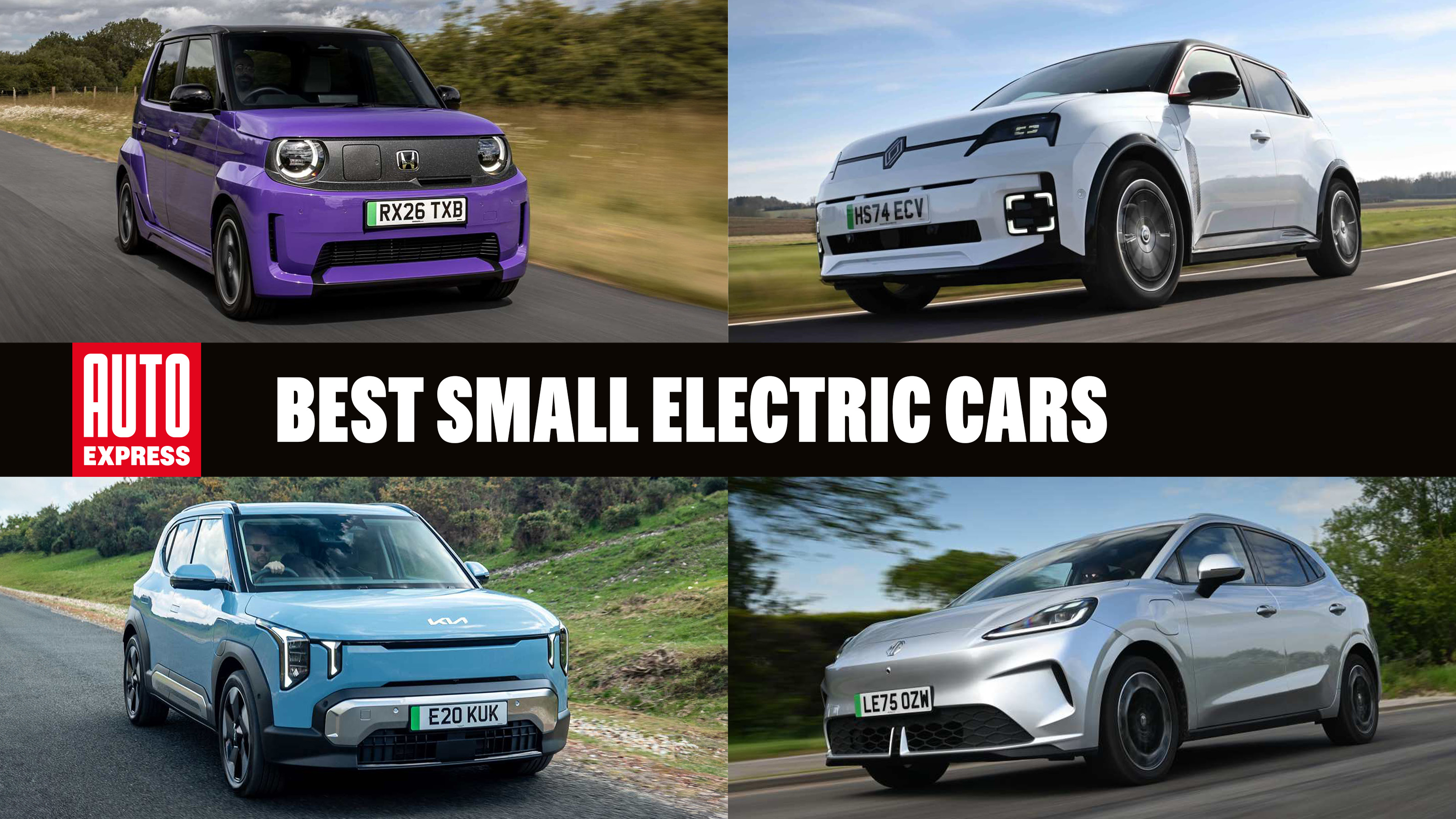 Best small electric cars - header image, August 2026