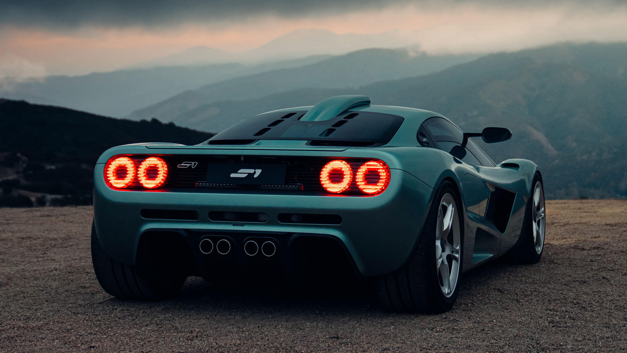 GMSV S1 - full rear with lights on