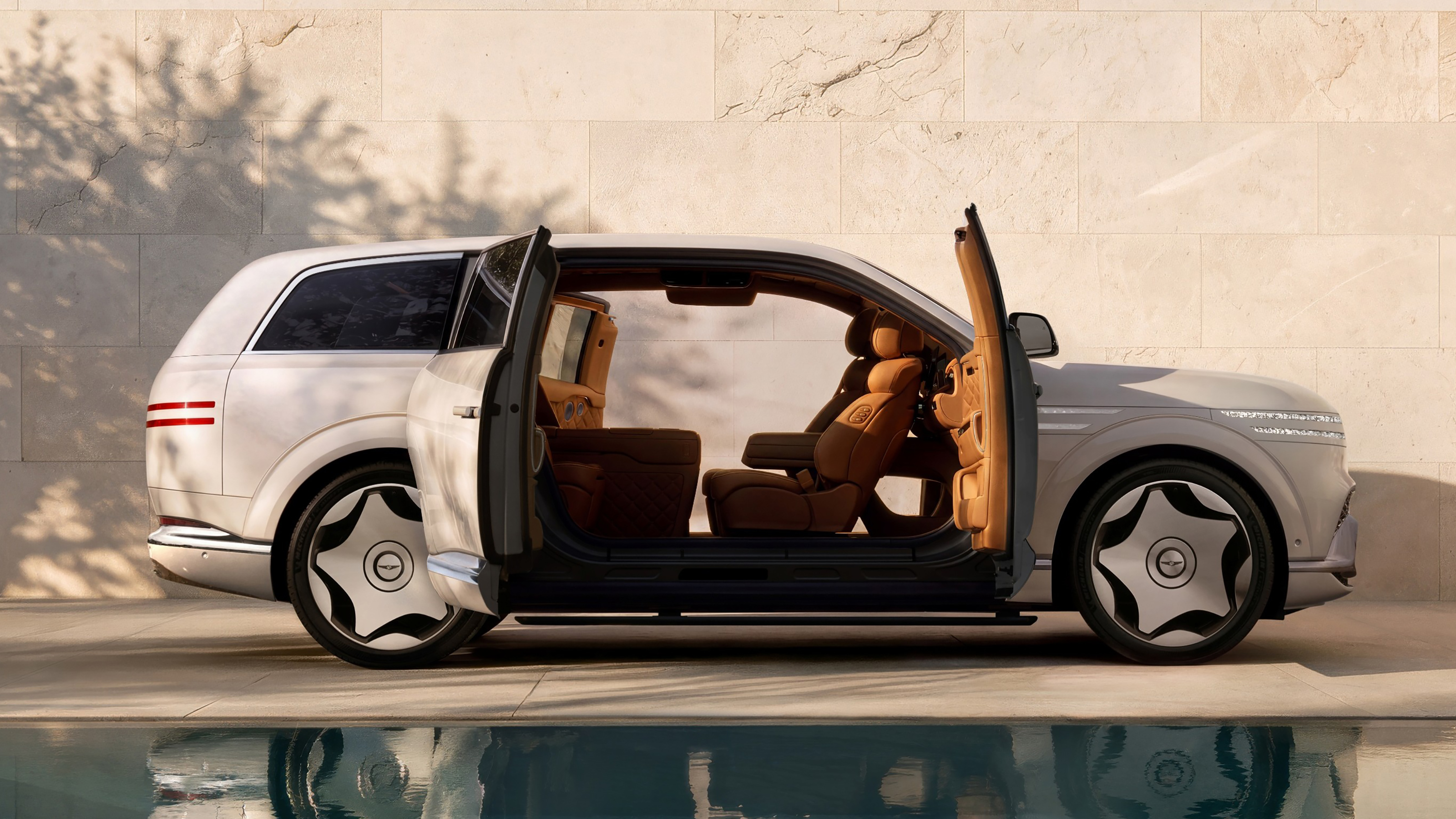 Genesis GV90 SUV doors open