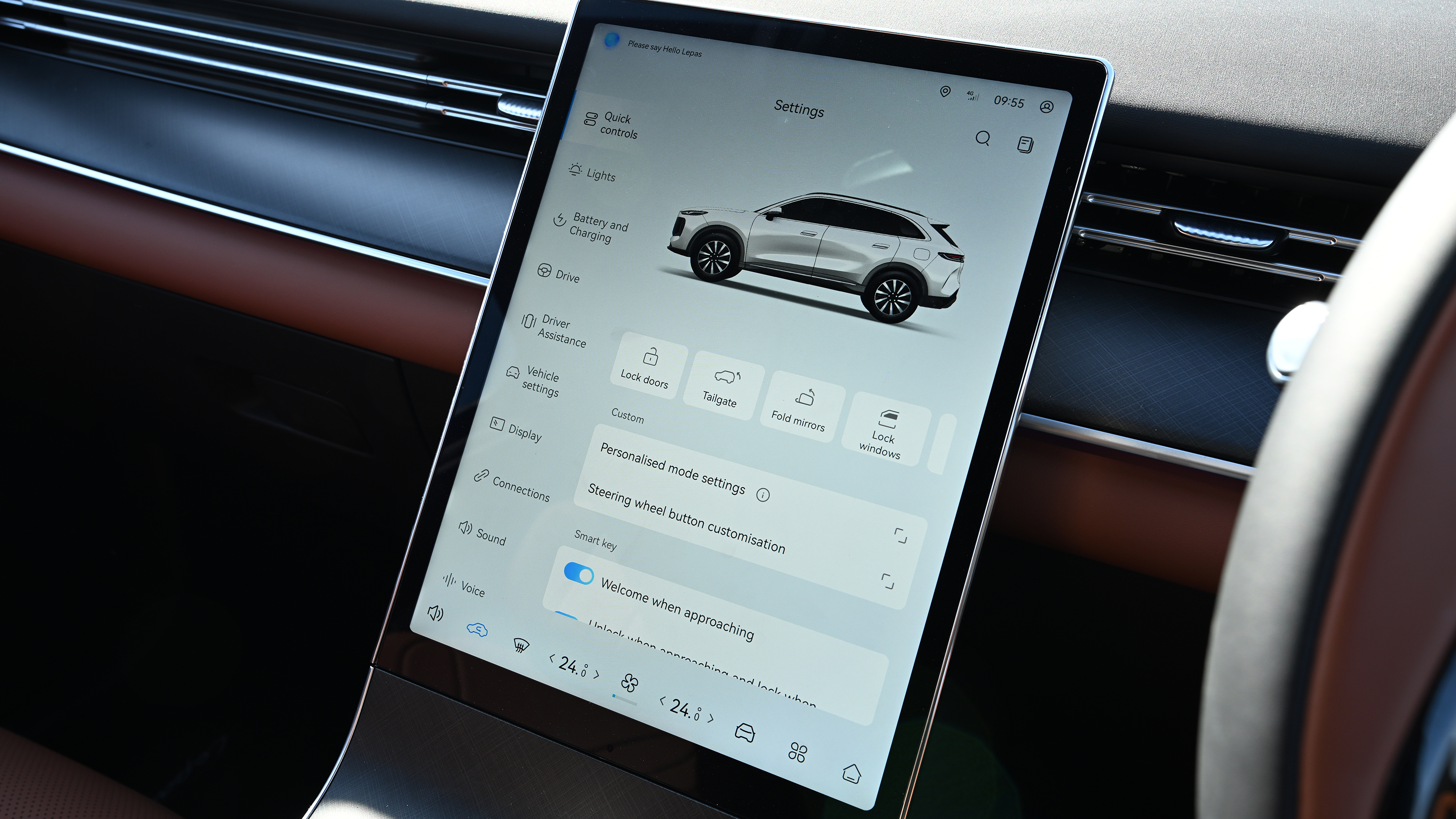 Lepas L8 - infotainment