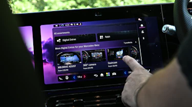 Mercedes CLA Hybrid - infotainment screen