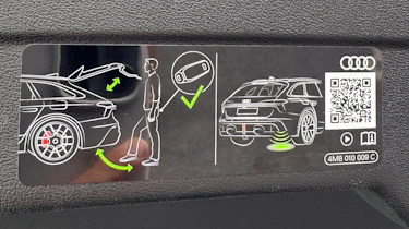 New Audi RS 6 Avant sticker int he RS 5