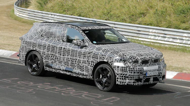 New BMW iX5 M at the Nurburgring - front action