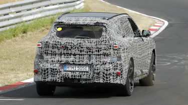 New BMW iX5 M at the Nurburgring - rear action