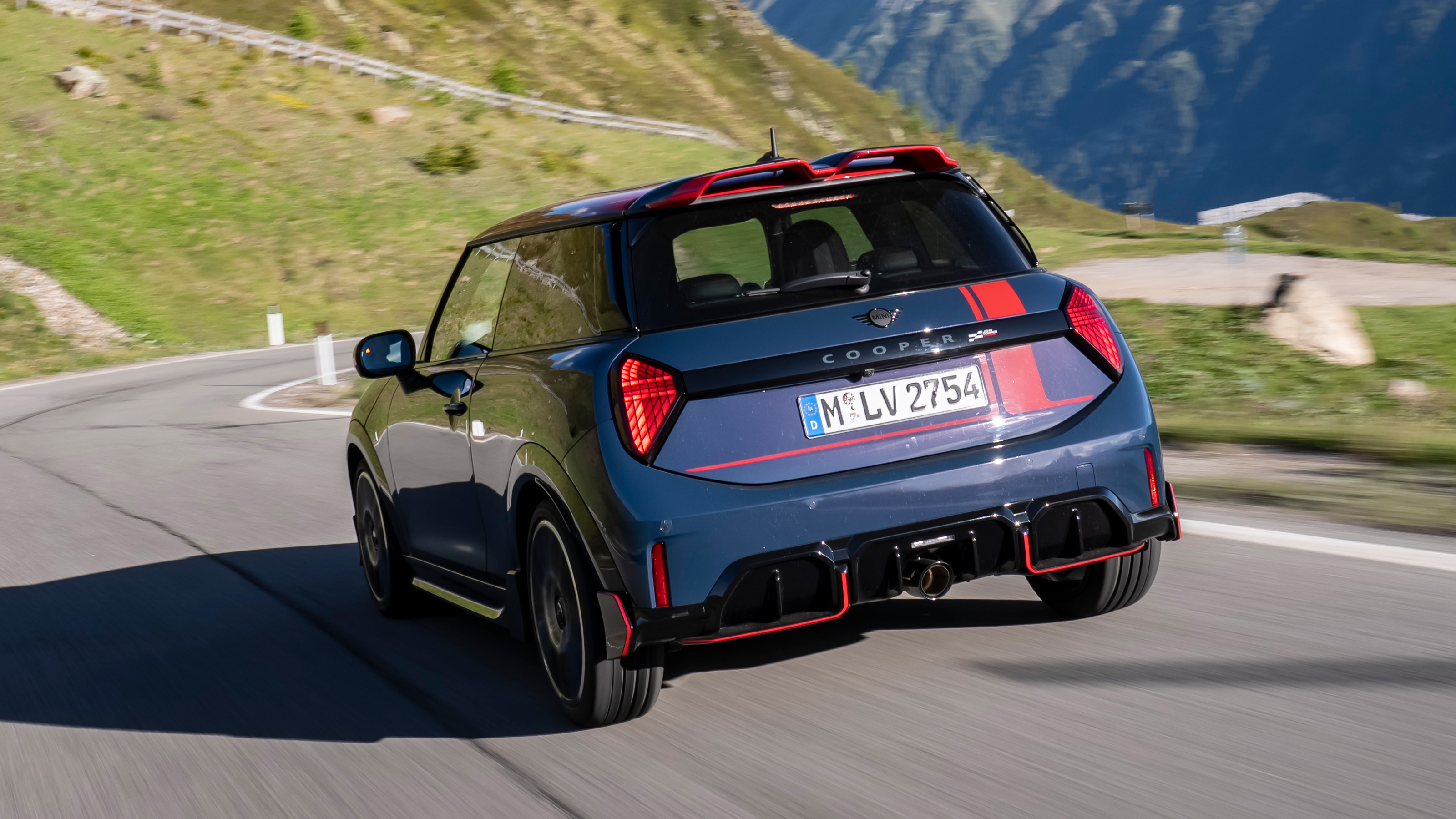 New MINI John Cooper Works accessories - rear 3/4 dynamic