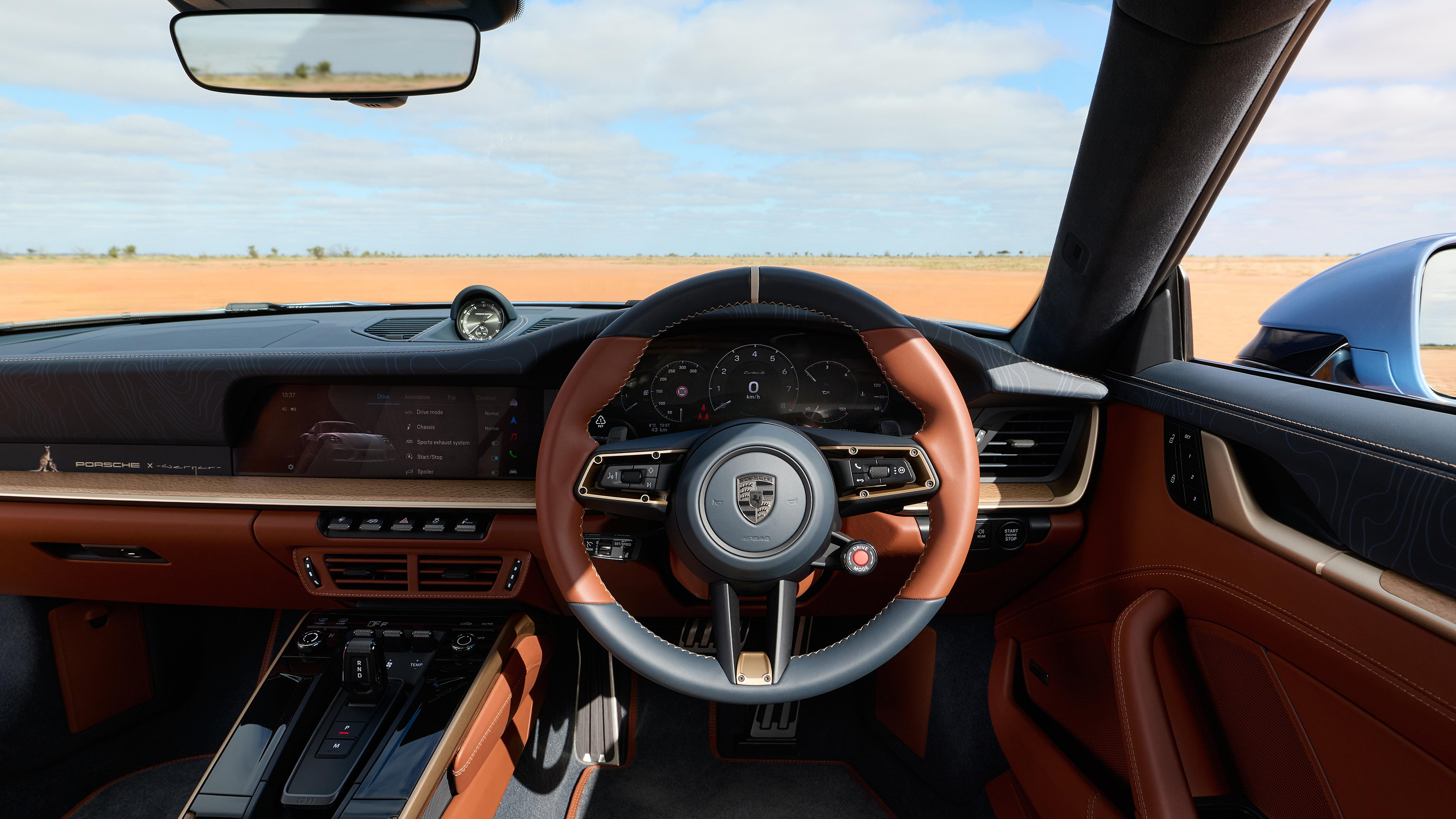 New Porsche 911 Land Down Under - driver view