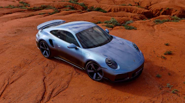 New Porsche 911 Land Down Under - front 3/4 overhead