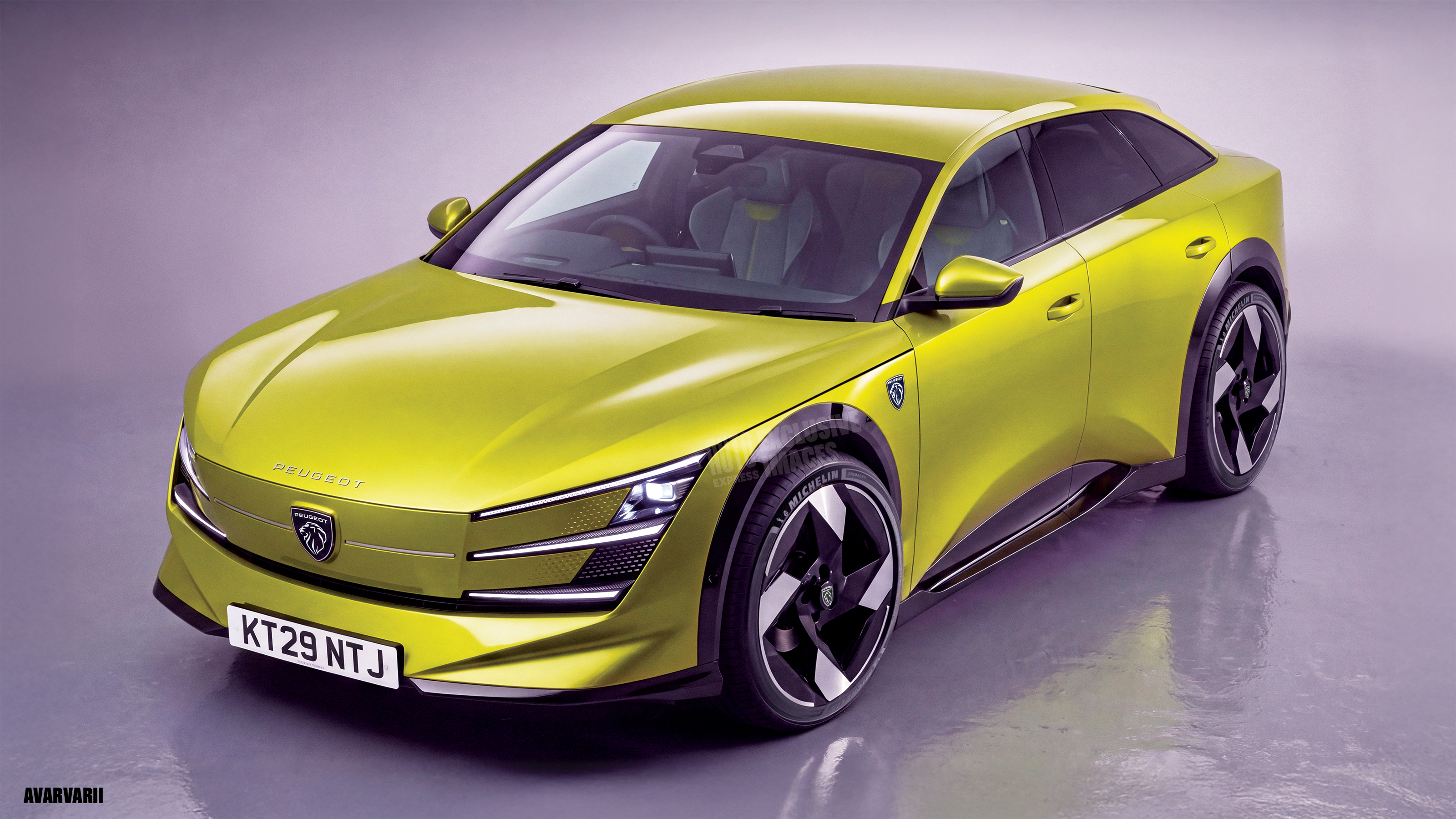 Peugeot 308 Fastback render - front 3_4 Avarvarii