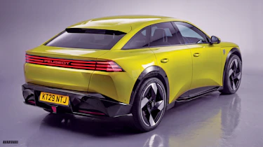 Peugeot 308 Fastback render - rear 3_4 Avarvarii