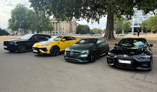 Supercars seized by the Metropolitan Police - static