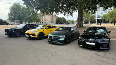 Supercars seized by the Metropolitan Police - static