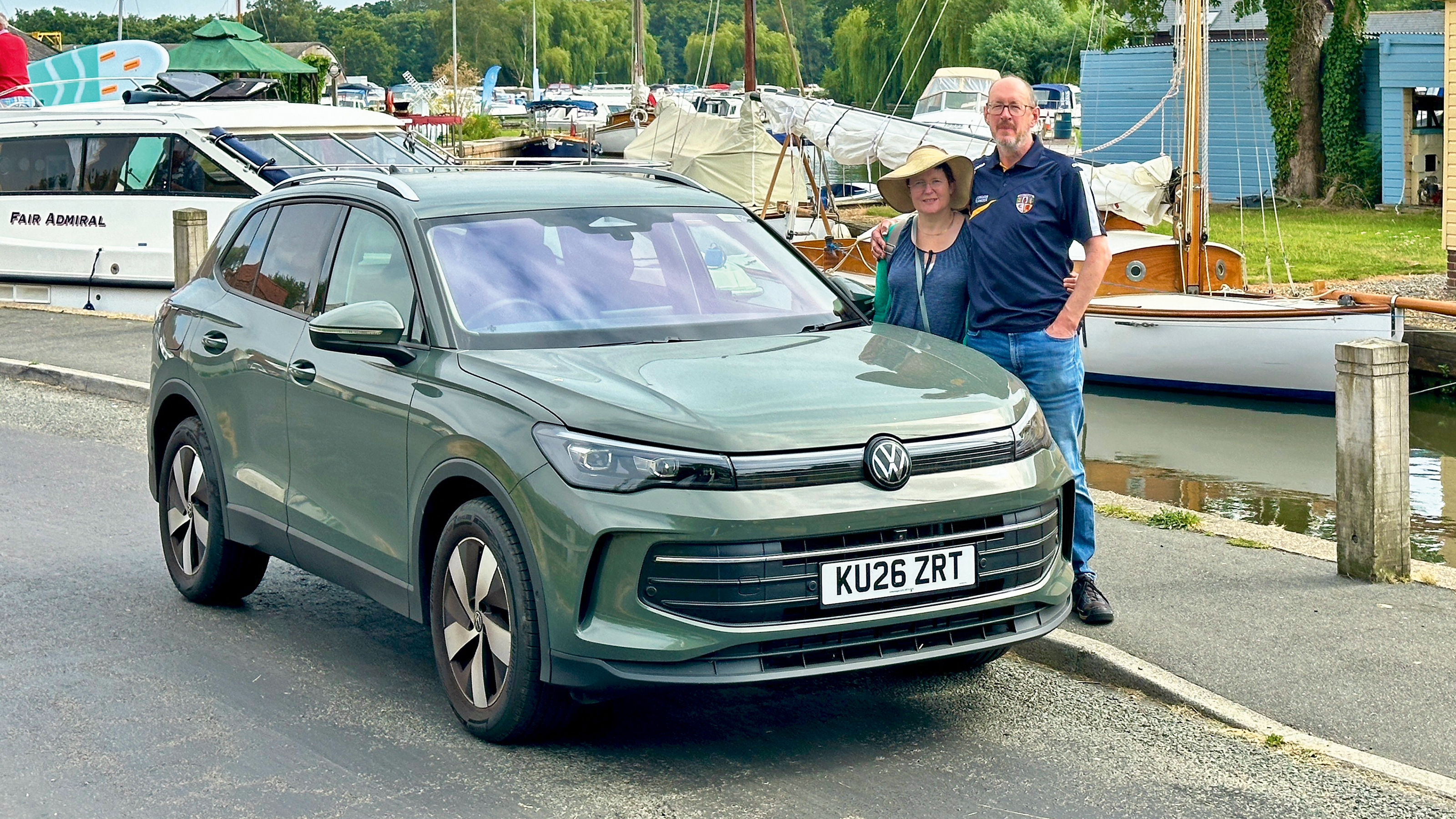 VW Tiguan eTSI - front by river