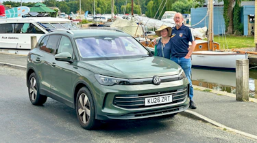 VW Tiguan eTSI - front by river