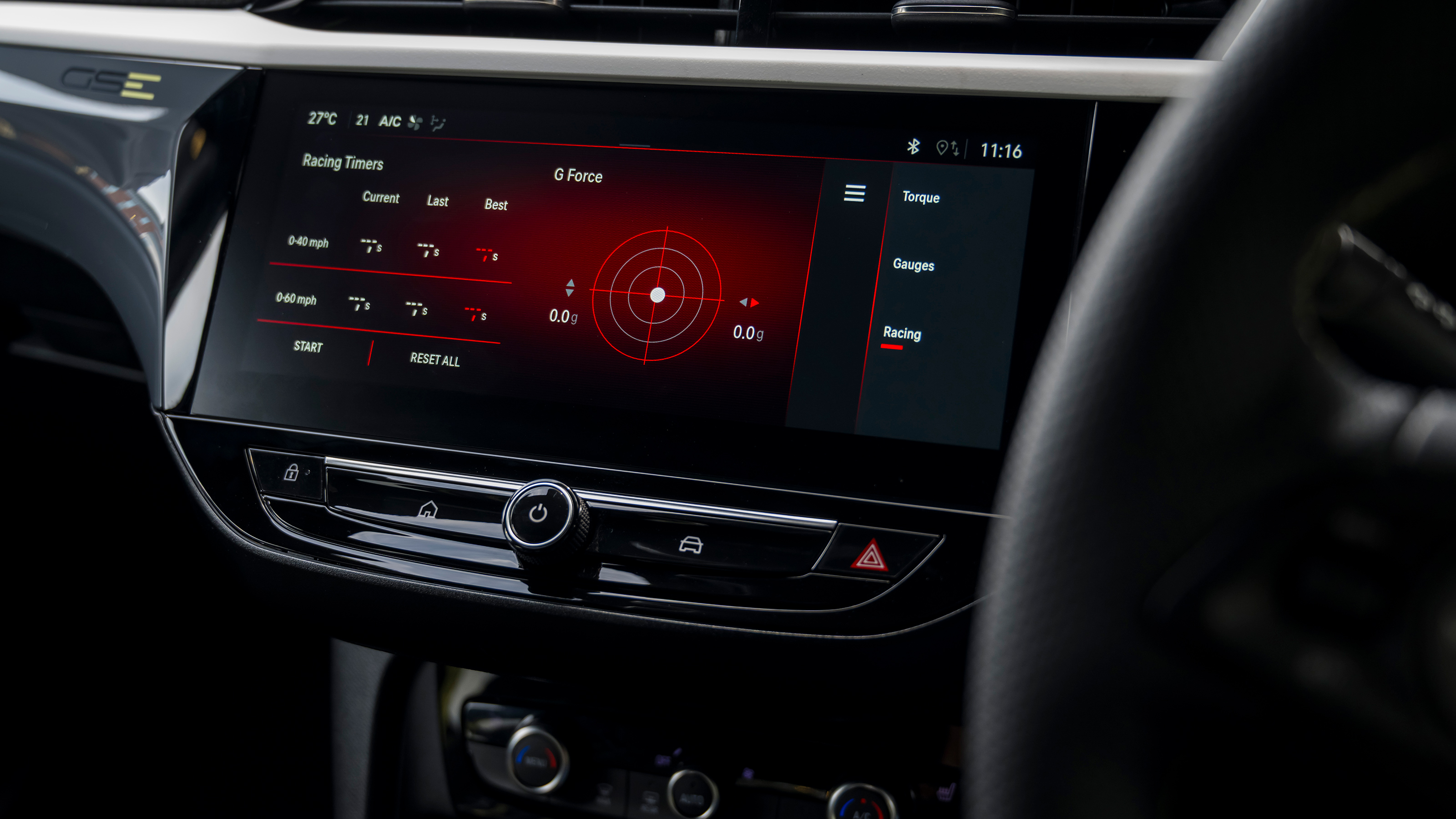 Vauxhall Corsa GSE controls
