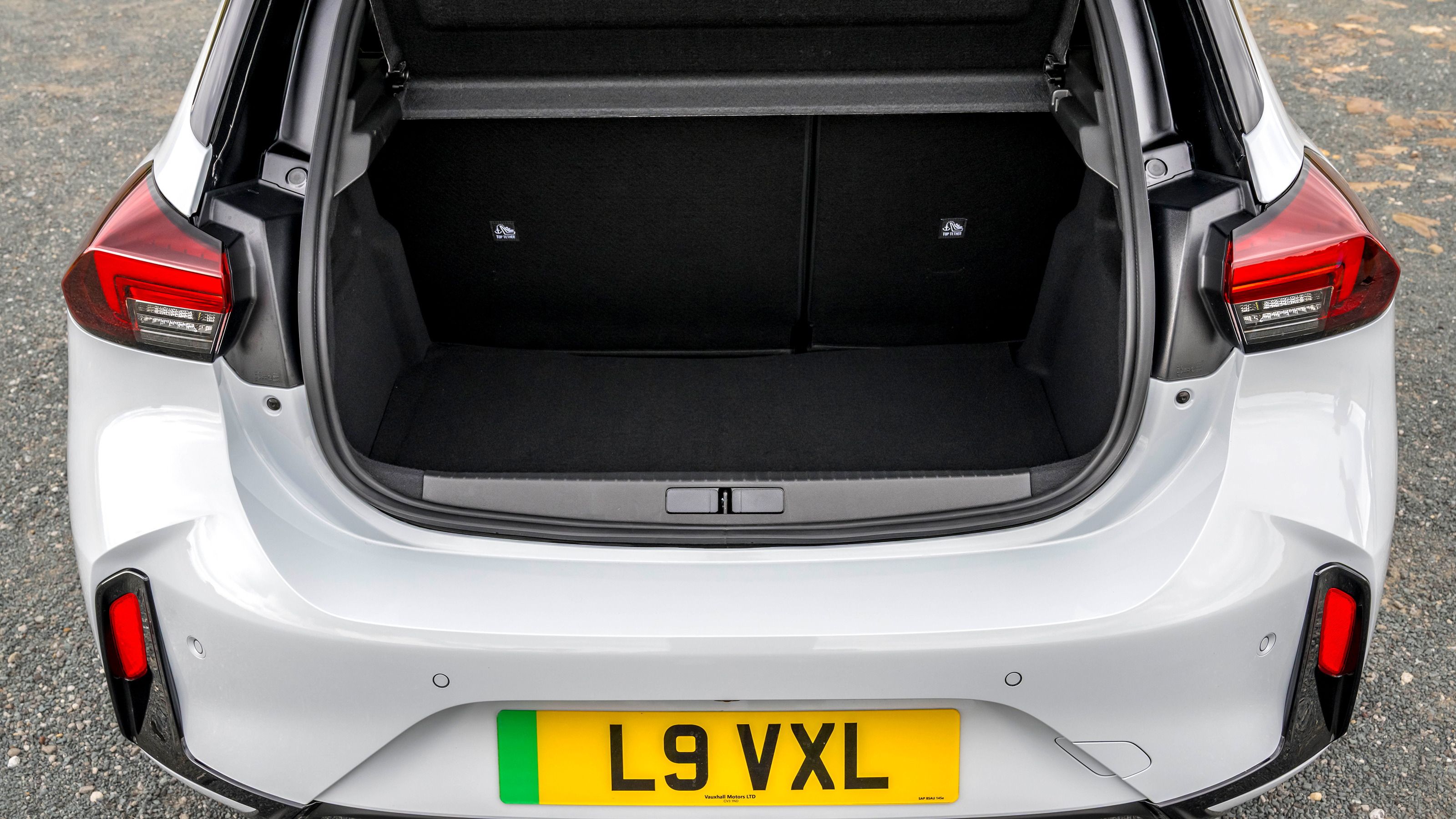 Vauxhall Corsa GSE boot seats up