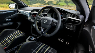 Vauxhall Corsa GSE steering wheel