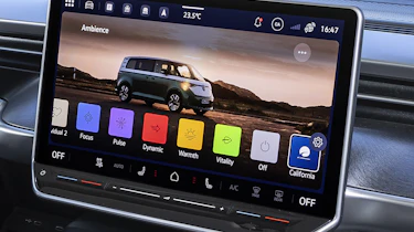New Volkswagen ID. California Cruise touchscreen