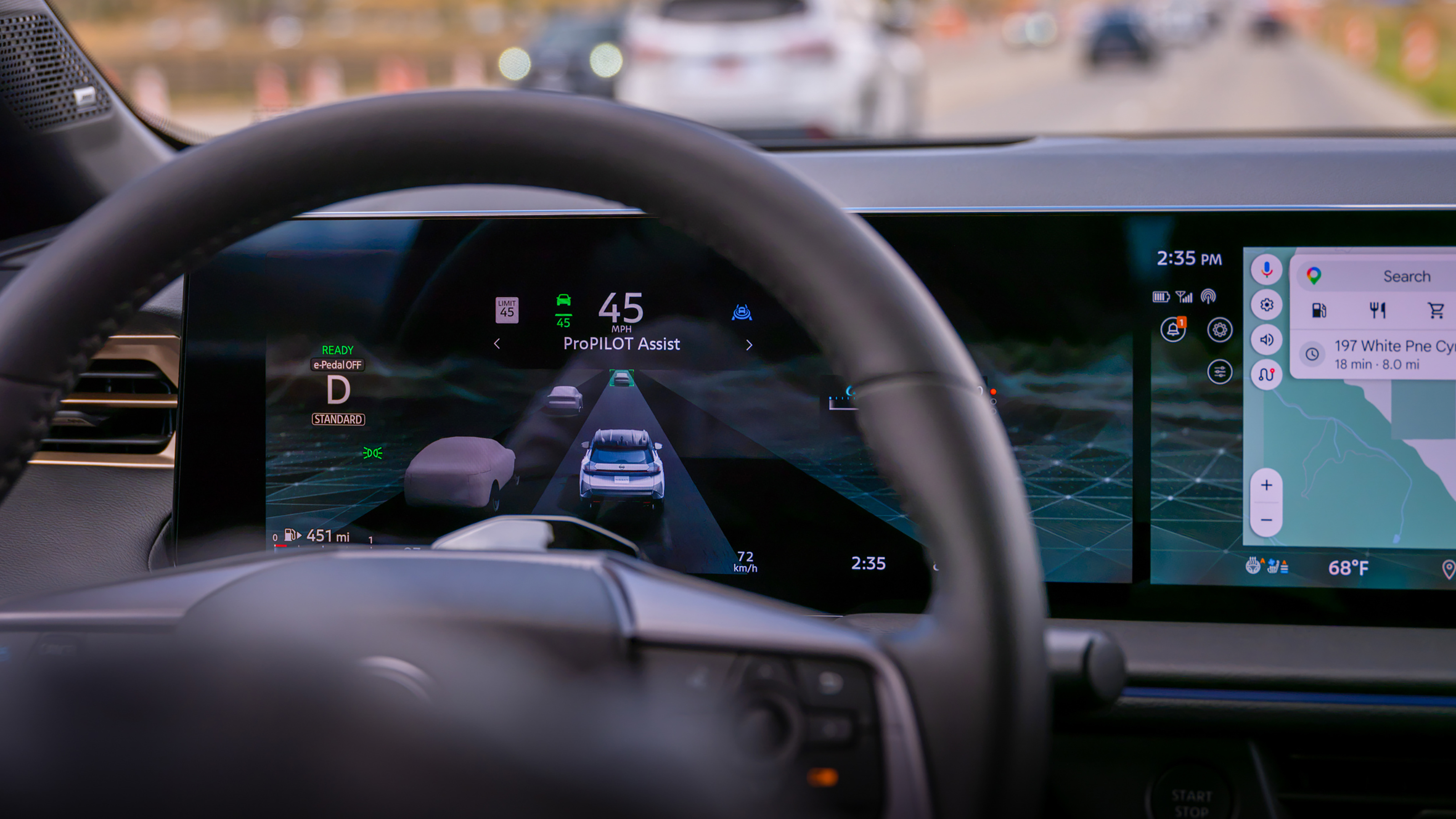 2027 Nissan Rogue Hybrid - driver display