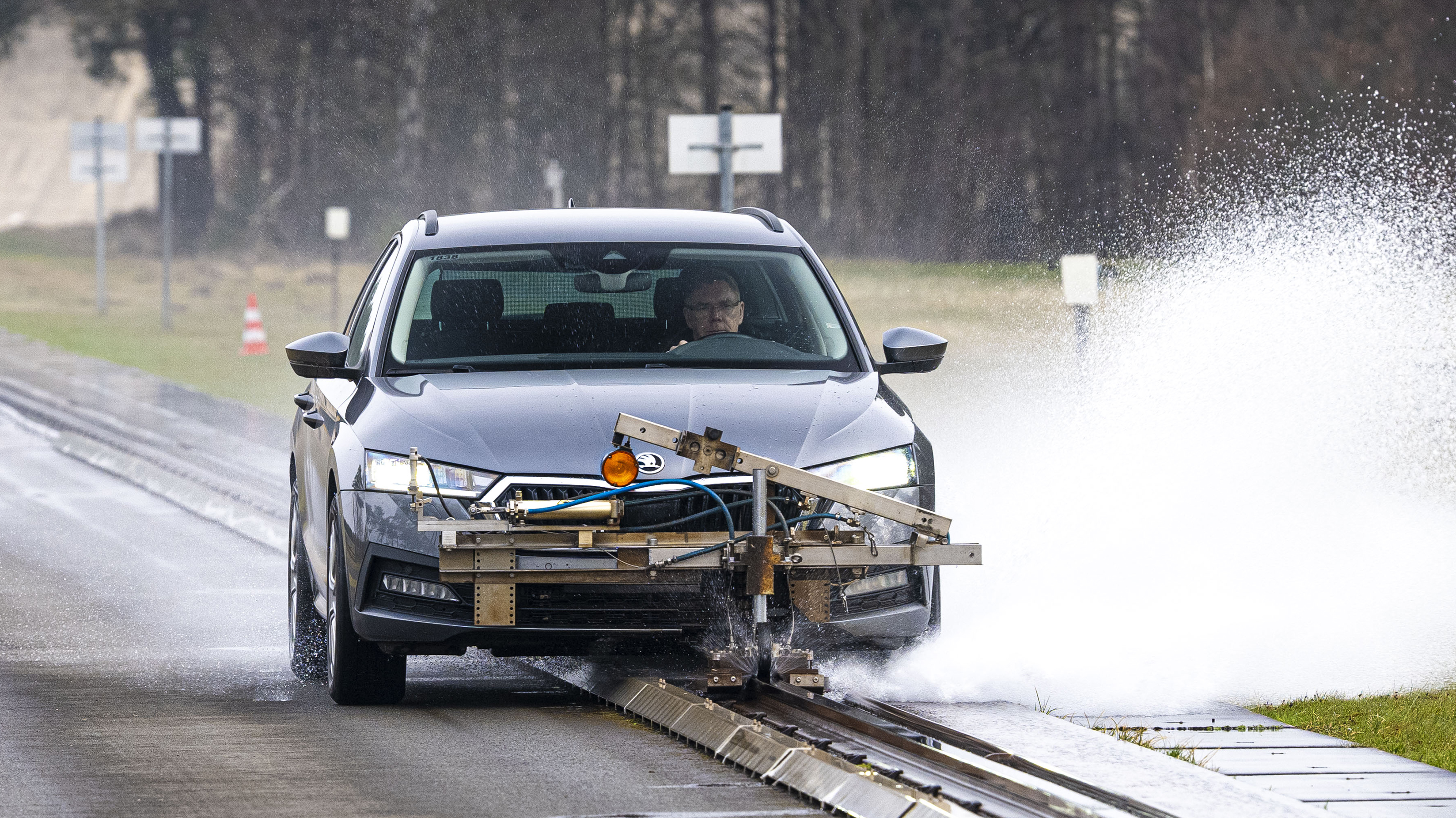 All Season tyre test - Skoda Octavia wet testing 