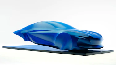 Alpine A110 sculpture - front/side