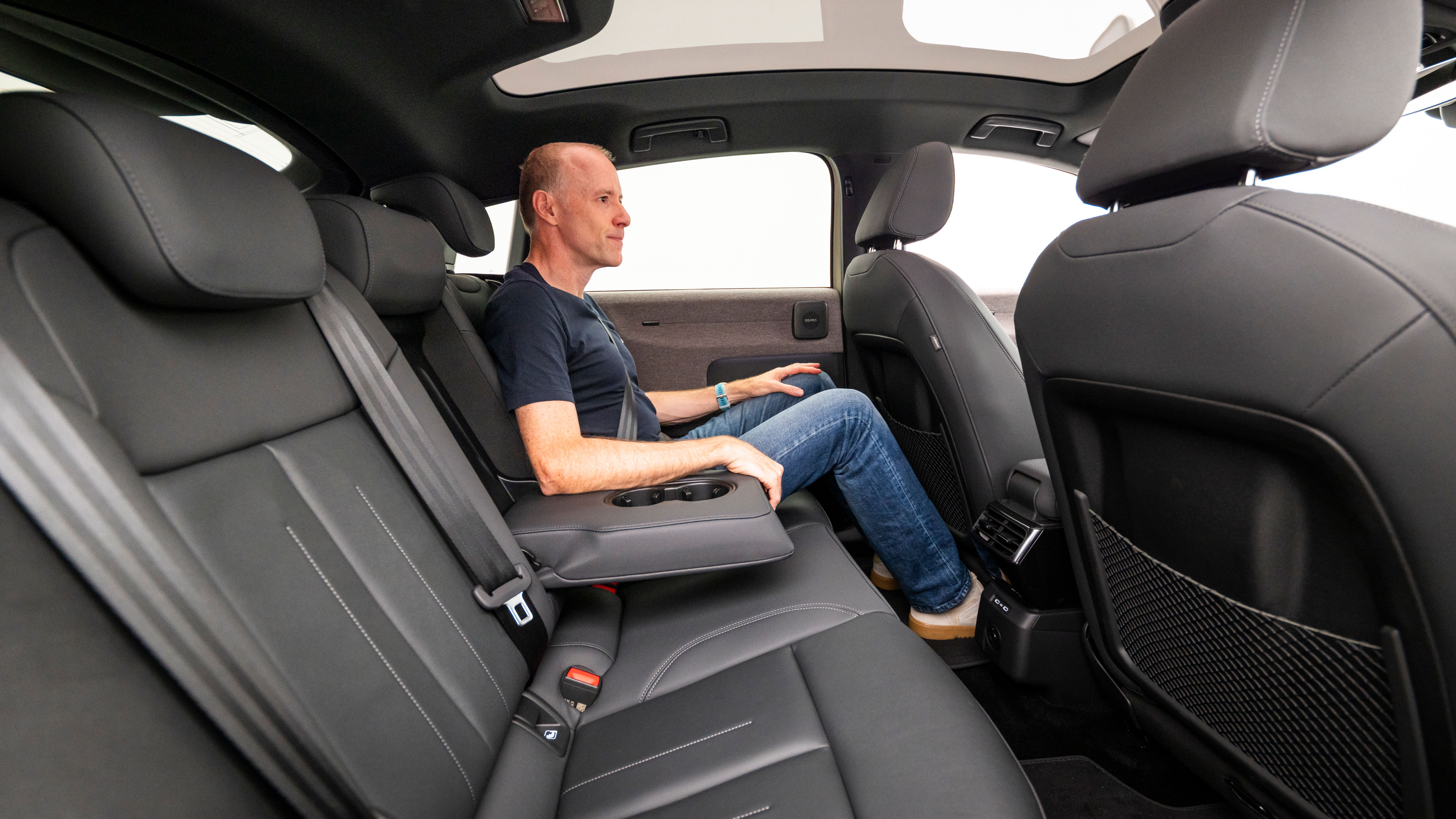 Audi A2 e-tron - Phil McNamara sat in the rear seats