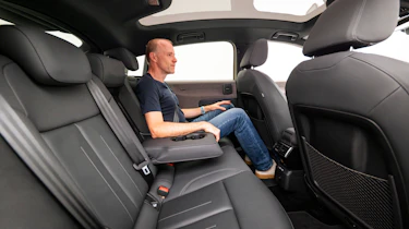 Audi A2 e-tron - Phil McNamara sat in the rear seats
