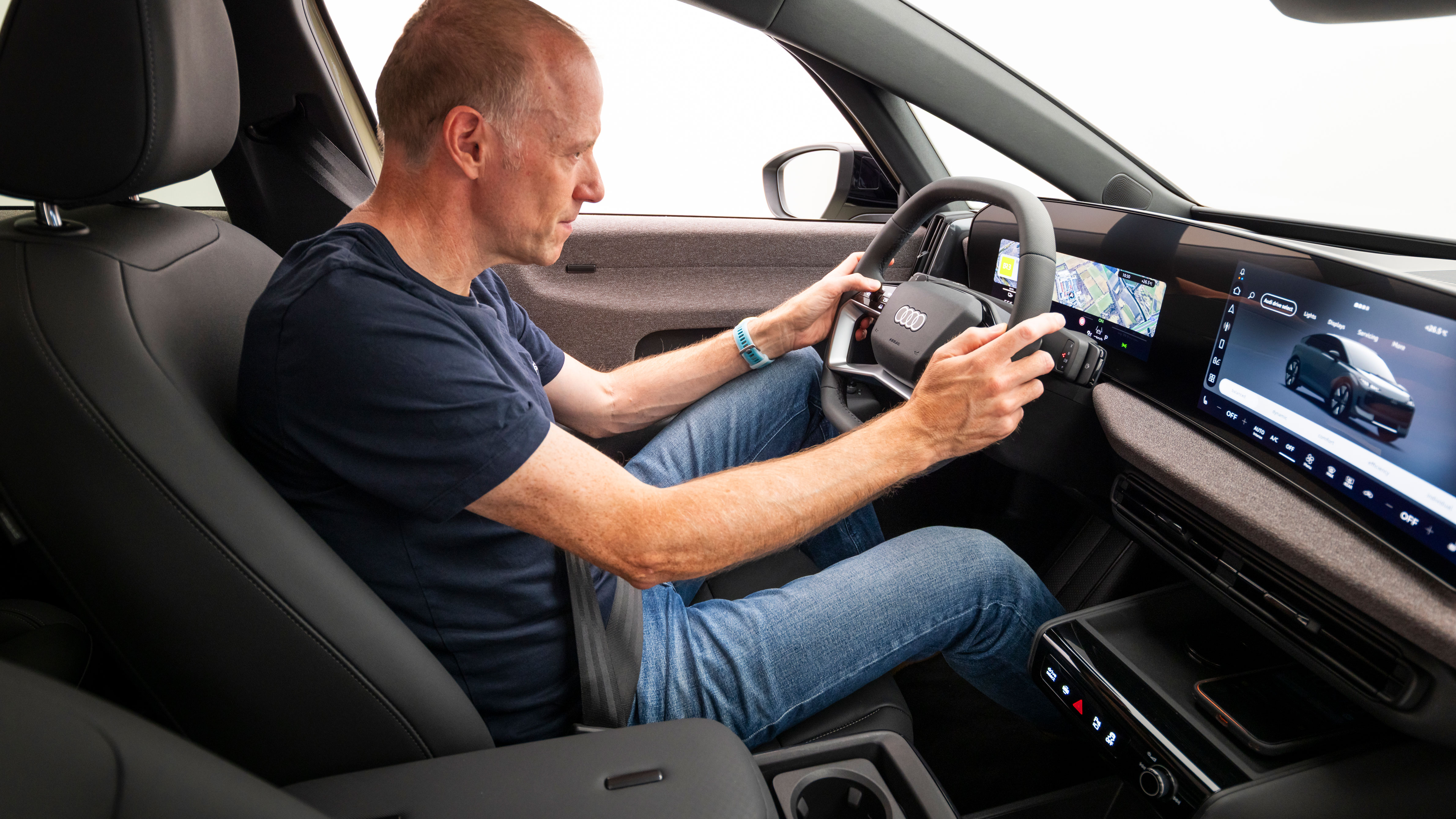Audi A2 e-tron - Phil McNamara inside