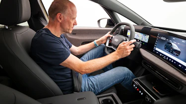 Audi A2 e-tron - Phil McNamara inside