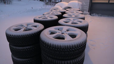 Stacks of wheels
