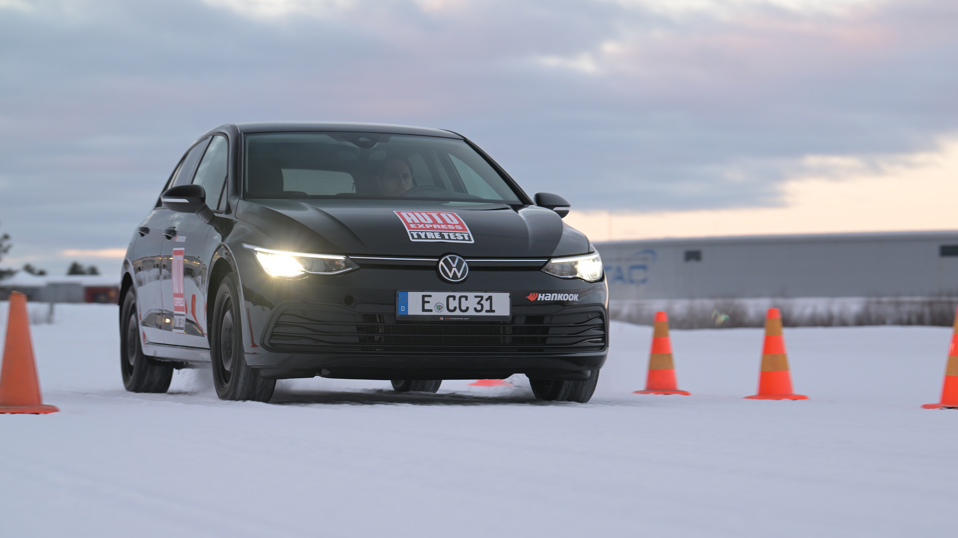VW Golf tyre testing - front 