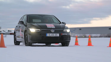 VW Golf tyre testing - front