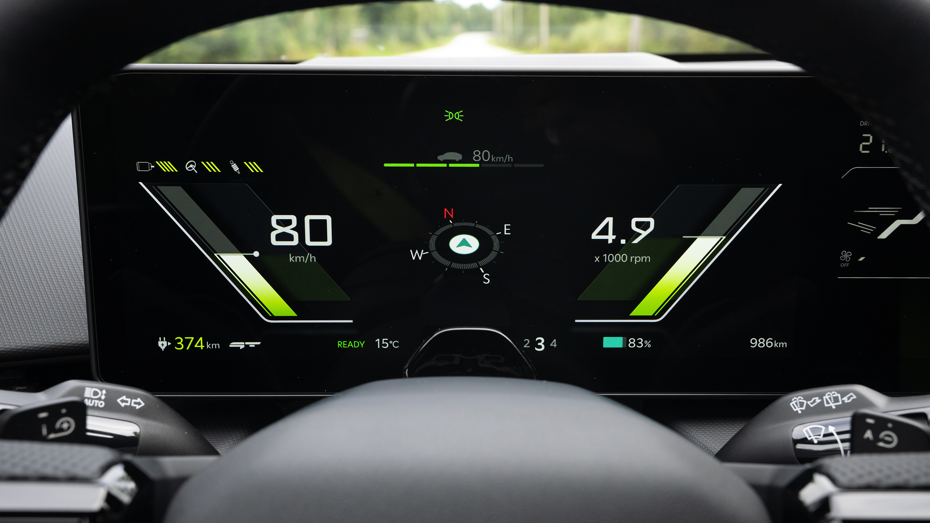Kia EV3 GT - driver's display