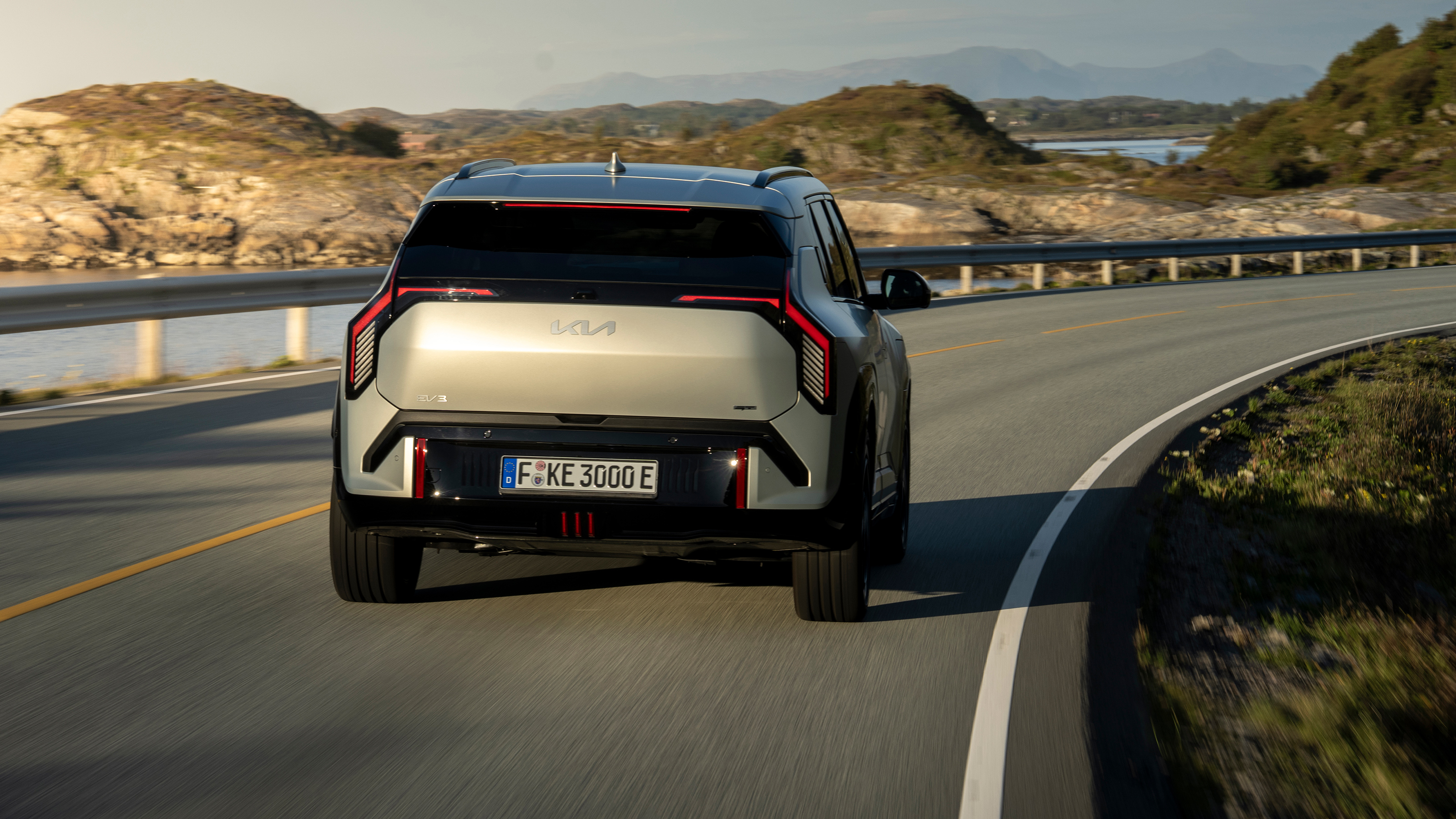 Kia EV3 GT - rear cornering