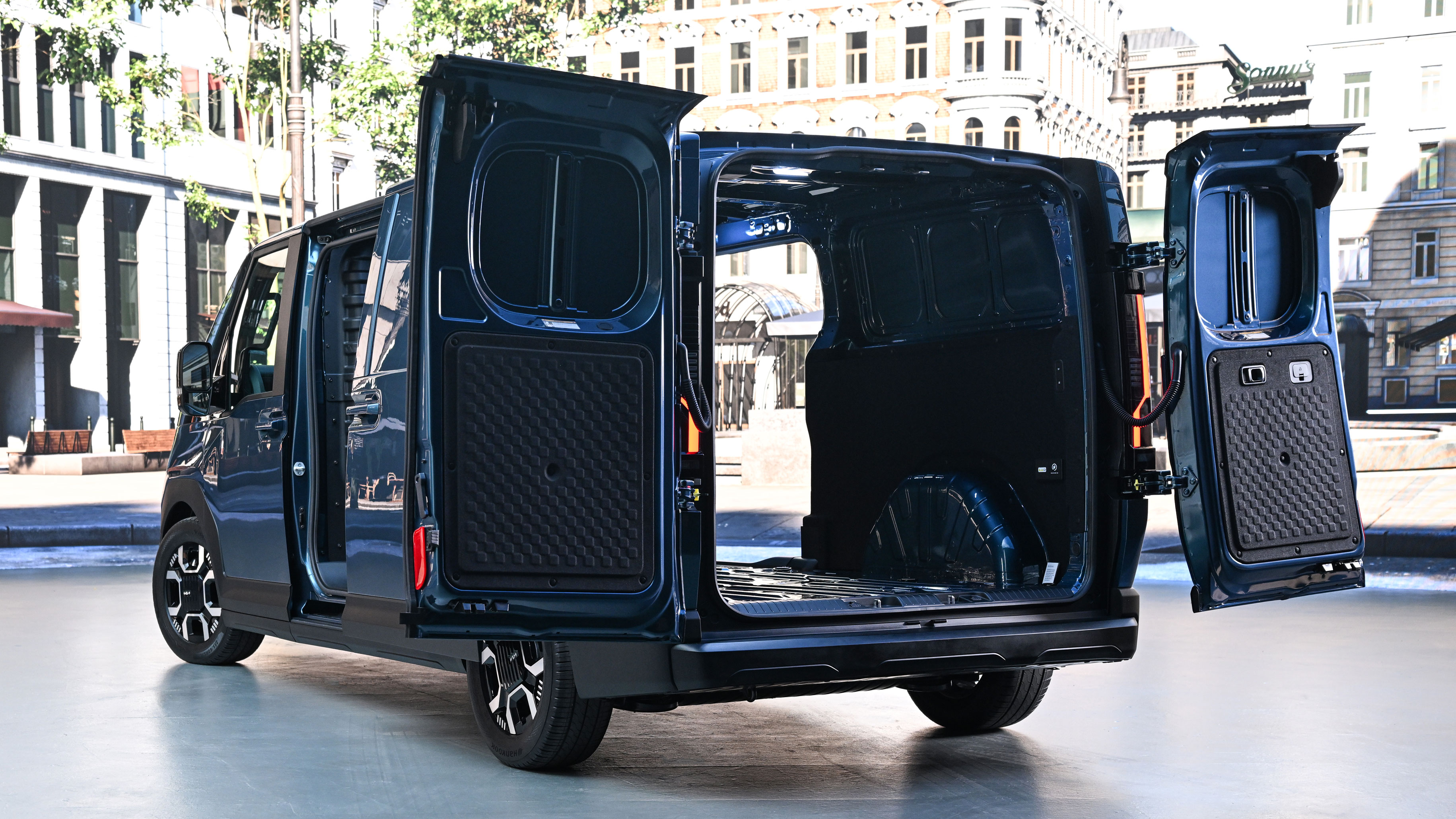 Kia PV5 Cargo - rear doors open