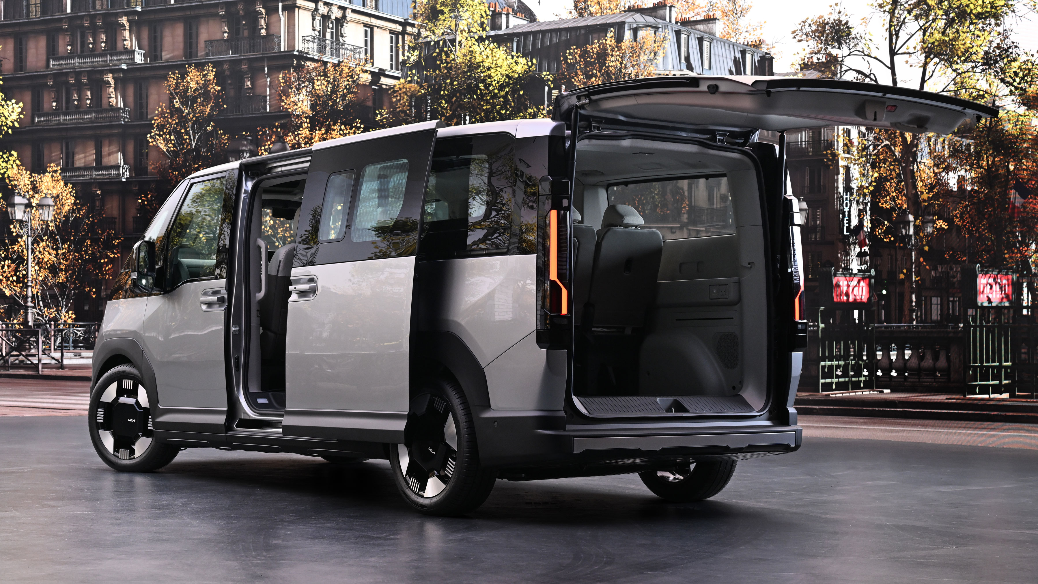 Kia PV5 Passenger - rear doors open