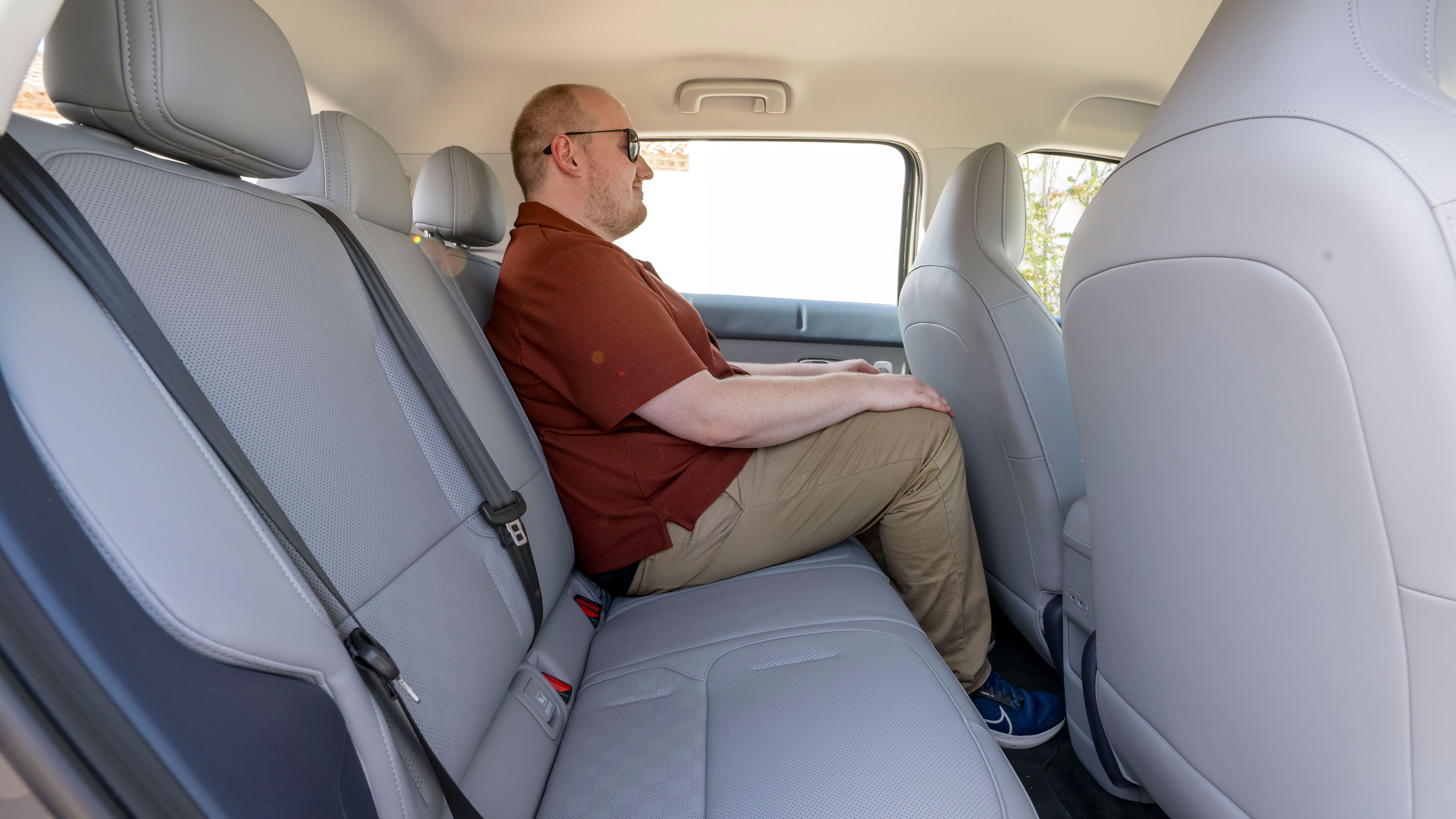 Ellis Hyde sat in the back of the Leapmotor B03X