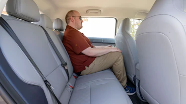 Ellis Hyde sat in the back of the Leapmotor B03X