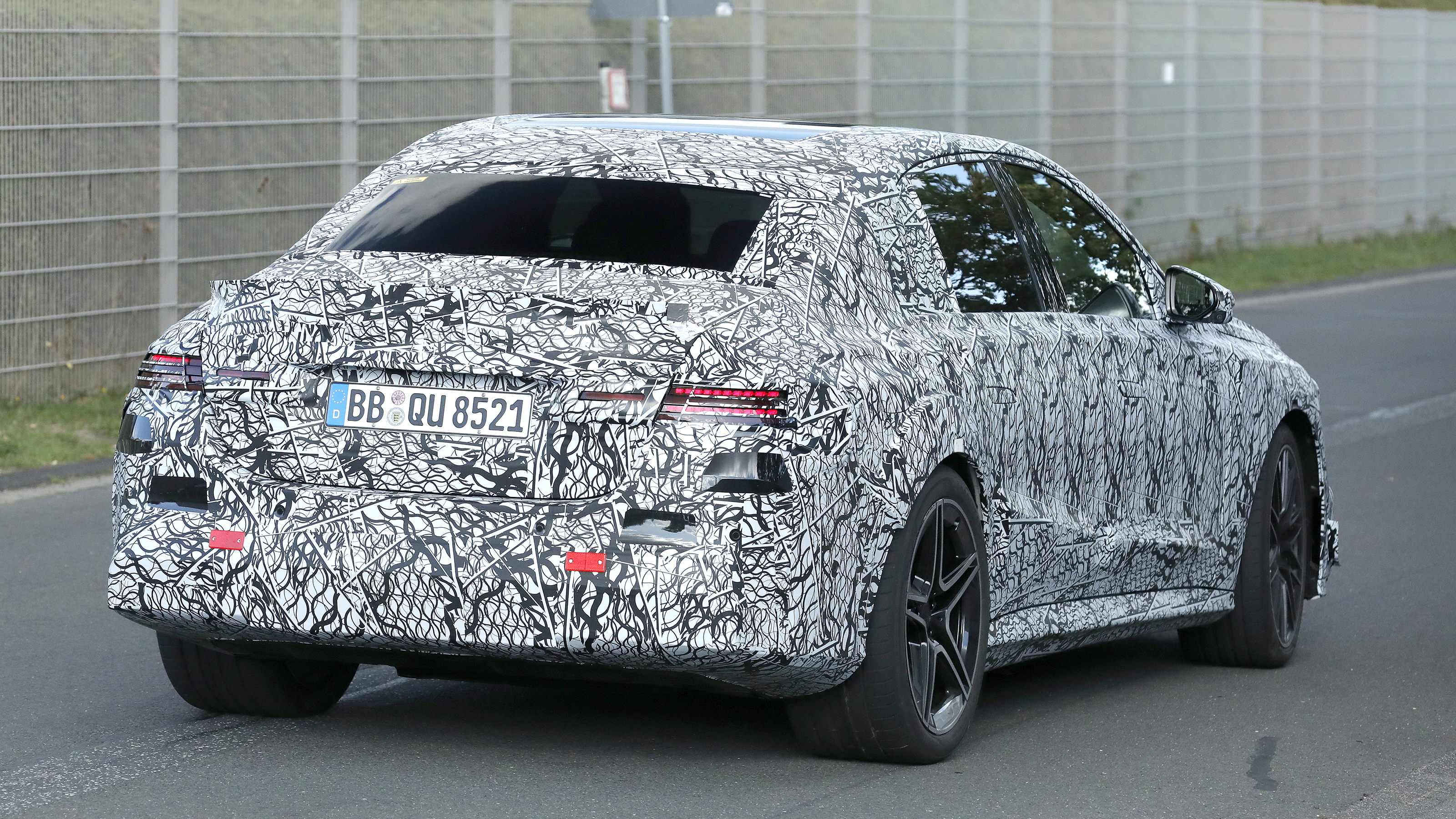 Mercedes-AMG E-Class spy shot - rear