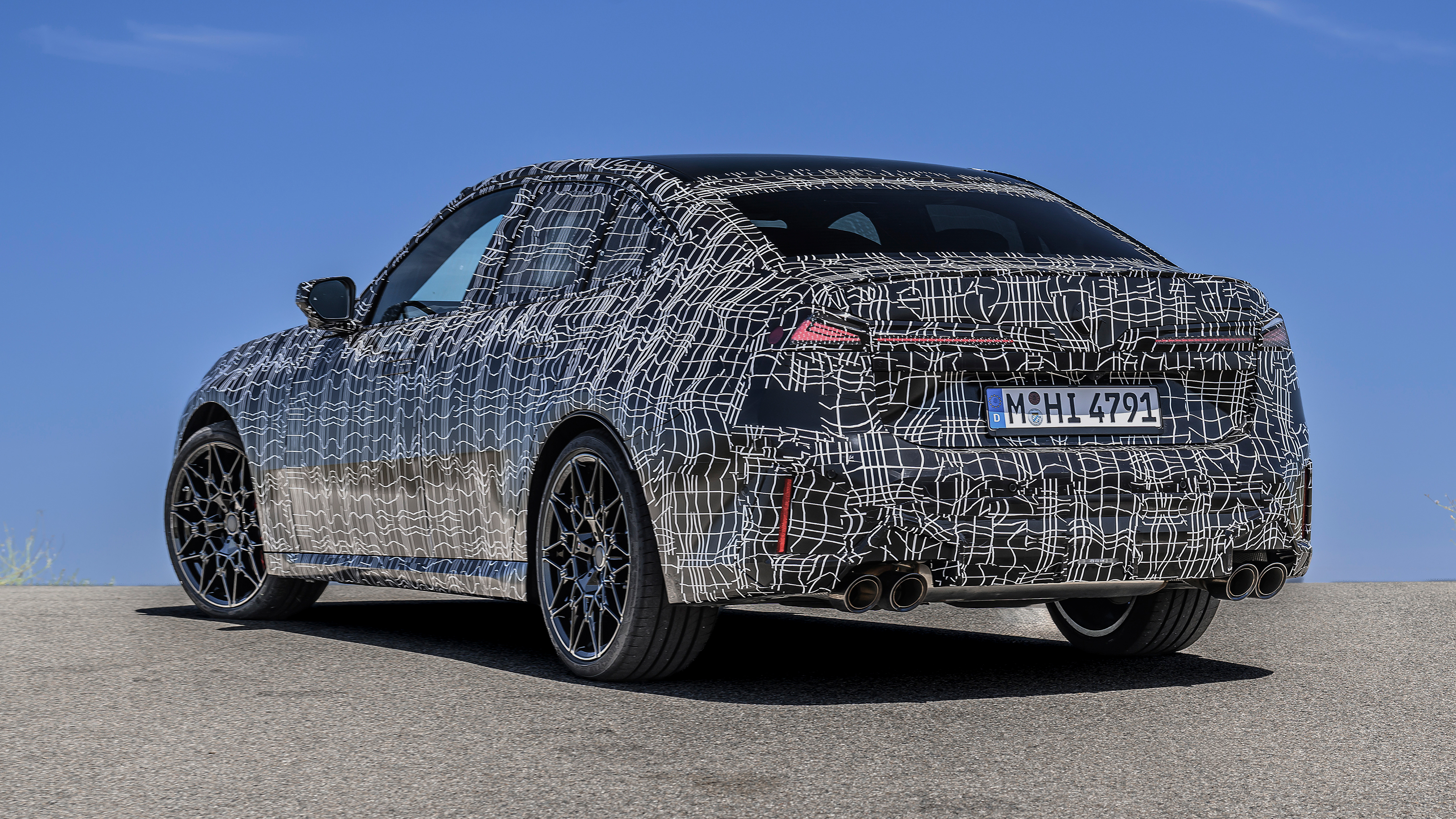 New BMW 3 Series petrol - static rear 3/4