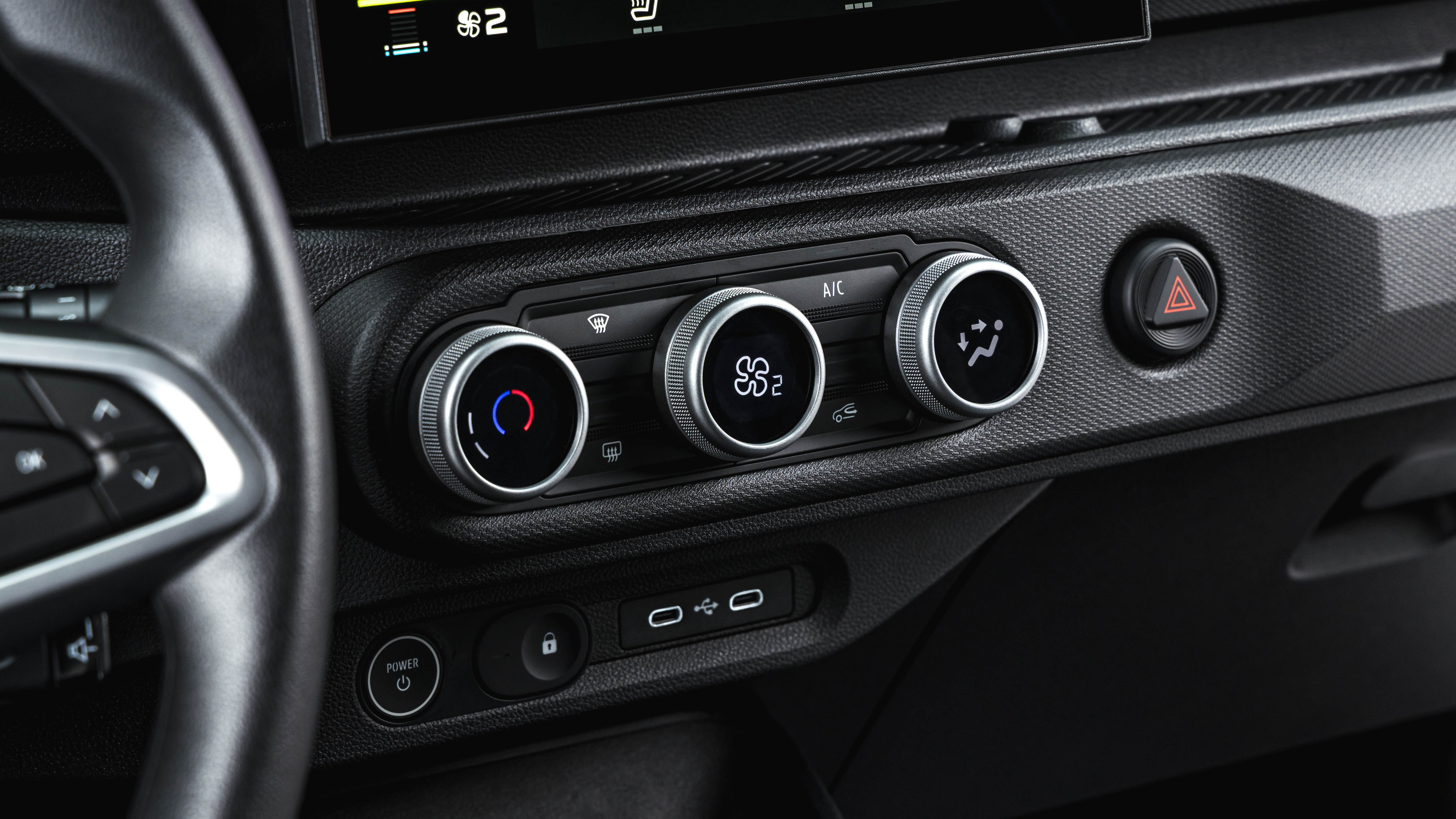 Dacia Spring 2026 - centre console