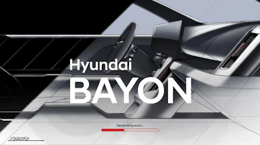 New Hyundai Bayon - interior sketch