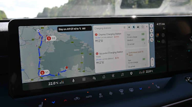 Nissan Leaf - route planing navigation screen