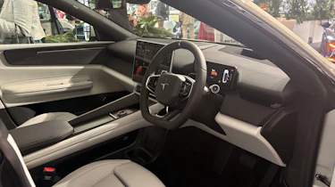 New Polestar 4 at Salon Prive - front interior