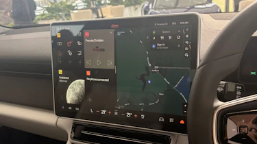 New Polestar 4 at Salon Prive - infotainment screen