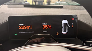 New Polestar 4 at Salon Prive - digital drivers display
