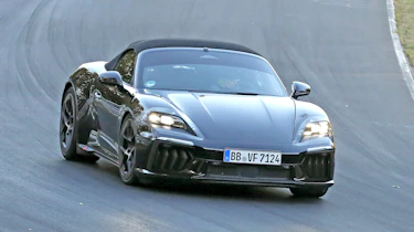 Porsche Boxster electric 2026 spy shots