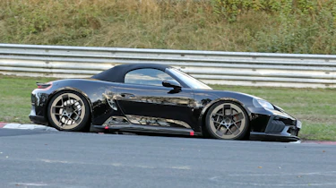 Porsche Boxster electric 2026 spy shots